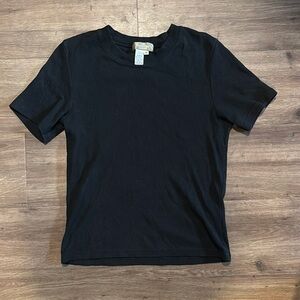 Classic Black T-Shirt ribbed the territory ahead size (m) bin 2 #716